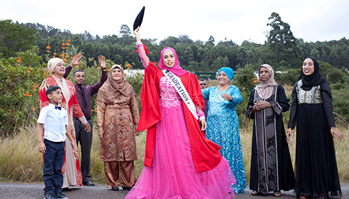 Maqsooda Mahomed with family
